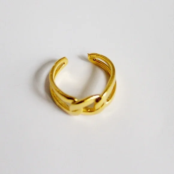 Love knot Ring 24K Plated - Picture 5 of 11
